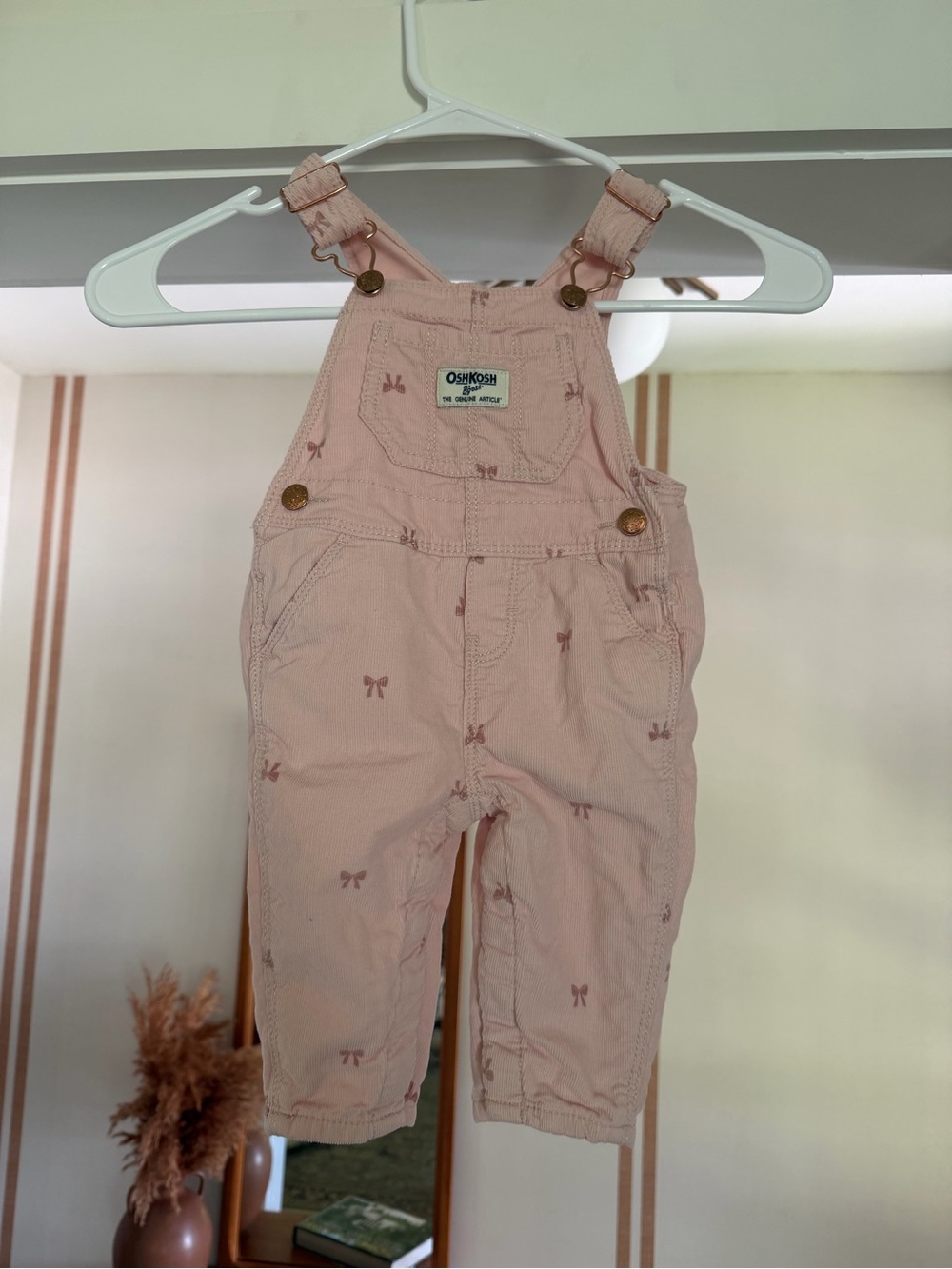 Oshkosh Pink Bow Overalls